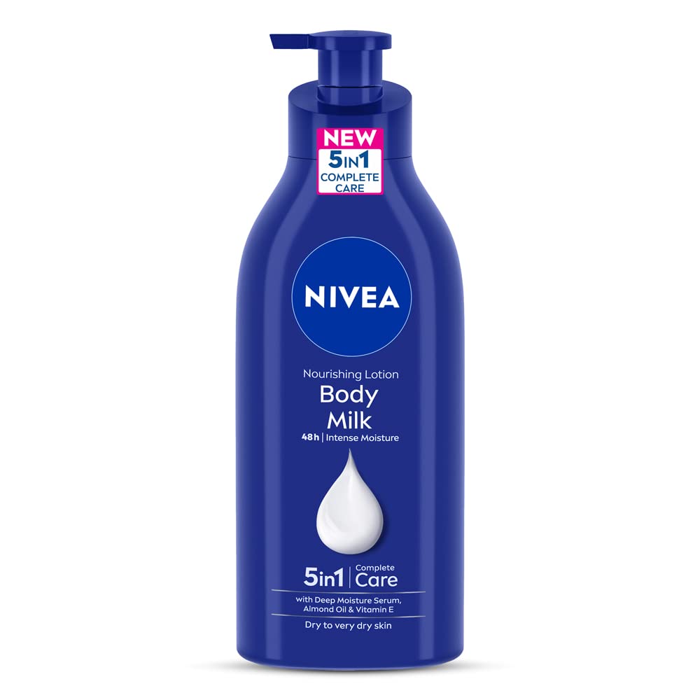 NIVEA Body Lotion for Very Dry Skin, 600 ml & NIVEA Soft Berry Blossom, Light Moisturizer for Face, 200 ml