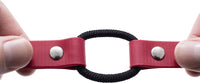 Educator Quick Snap Bungee Dog Collar, Biothane, Waterproof, Odorproof, Easy Connect and Disconnect Clasp and D Ring with Comfort Bungee Loop, Adjustable for Custom Fit, 1-Inch, Red 1