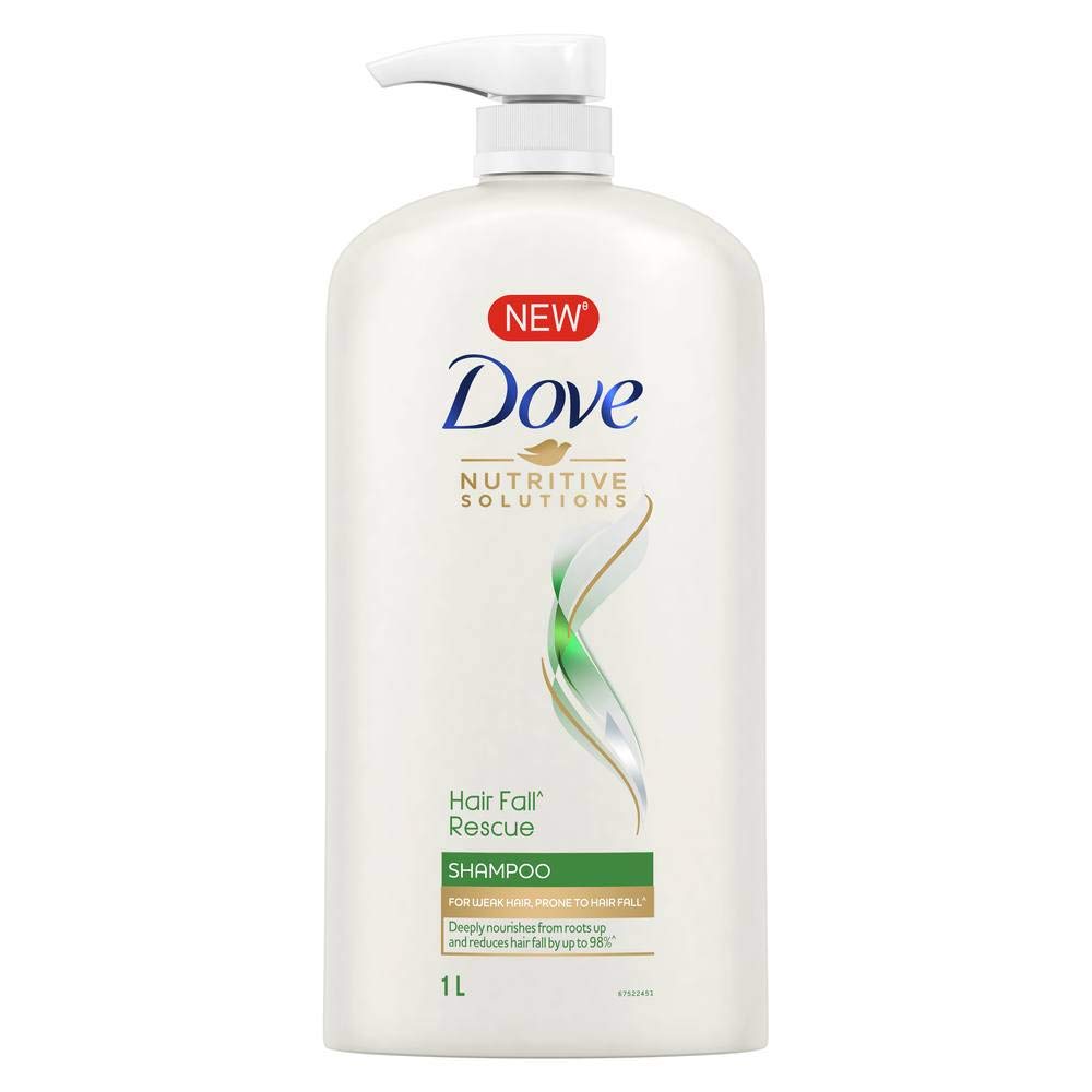 Dove Hair Fall Rescue Shampoo, 1L & Dove Hair Fall Rescue Shampoo, 340ml