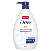 Pears Soft and Fresh Shower Gel, 250ml & Dove Deeply Nourishing Body Wash, 800 ml