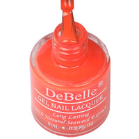 Debelle Gel Nail Polish Apricot Brulee (Dusty Orange Nail Paint)|Non Uv - Gel Glossy Finish |Chip Resistant | Seaweed Enriched Formula| Long Lasting|Cruelty And Toxic Free| 8Ml