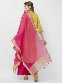 TRENDLOOK Women's  Solid Cotton Silk Dupatta