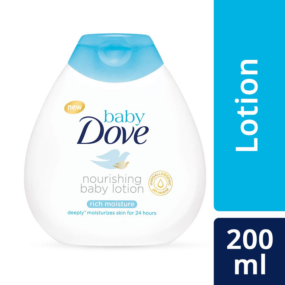 Baby Dove Rich Moisture Shampoo, 200Ml And Rich Moisture Lotion - White