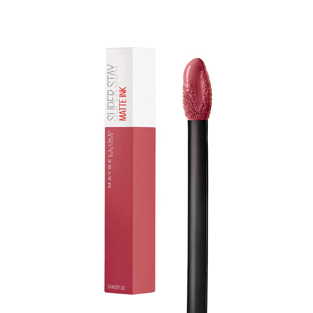 Maybelline New York Super Stay Matte Ink Liquid Lipstick, 225 Delicate, 5ml and Maybelline New York Super Stay Matte Ink Liquid Lipstick, 220 Ambitious, 5ml