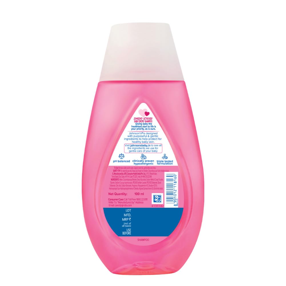 Johnson's Baby Active Kids Shiny Drops Shampoo, 100ml