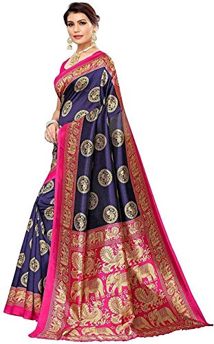 Amazon Brand - Anarva Soft Heavy & Cotton Silk Sarees for women, Beautiful saree free size with unstitched Blouse Piece