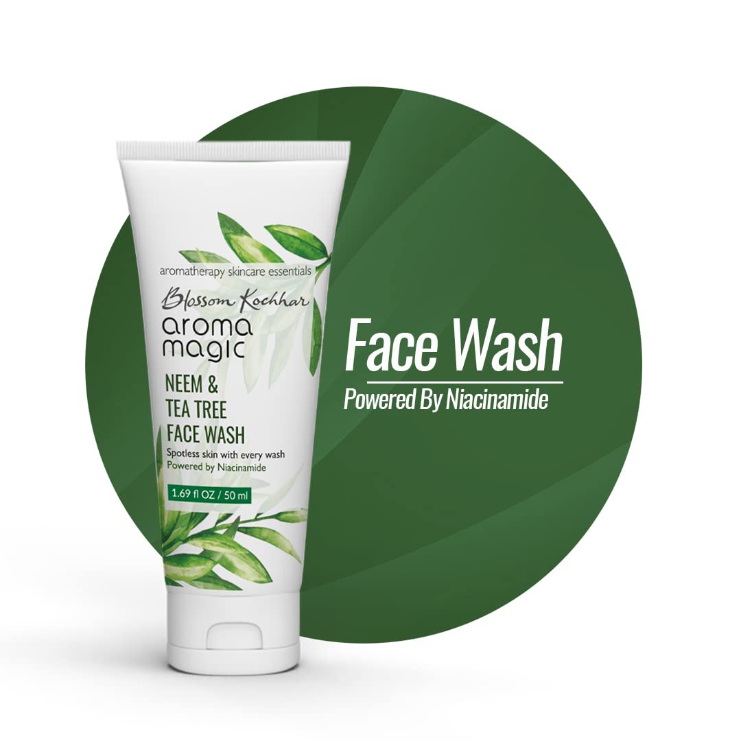 Aroma Magic Neem & Tea Tree Face Wash PWRD By Niacinamide (100*3ml)