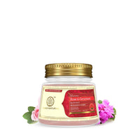 Khadi Natural Ayurvedic Rose Geranium Rose Petals Bath Salt, 200g|Relaxing your senses| Suitable for All Skin Types