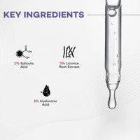 R.O.A Skincare Acne Clean | 2% Salicyclic Acid, 3% Licorice Root Extract, 1% Ha Serum for face acne, blackheads and open pores | Improves skin texture for Acne Prone skin | Men & Women | 30Ml