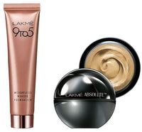 Lakmé Absolute Skin Natural Mousse, Ivory Fair 01, Spf 8 Natural Finish Matte Cream Foundation, 25G & 9 To 5 Weightless Mousse Foundation, Beige Vanilla, 25G