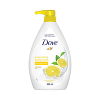 Dove Energising Body wash with energising lemon scent and nourishing Vitamin C, 100% gentle and paraben free/sulphate free cleansers, 100% plant- based moisturisers, 800ml