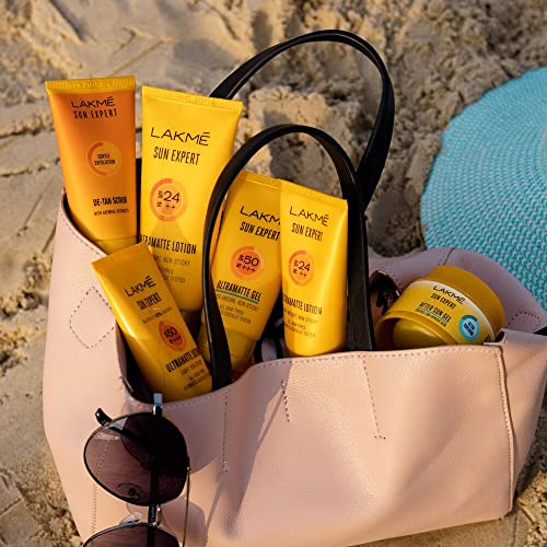 LAKMÉ Sun Expert, Spf 24 Pa++ Ultra Matte Sunscreen, 60Ml, Sun Protection With Vitamin B3, Blocks Upto 97% Of Harmful Uvb Rays, Lightweight, For Men & Women (Pack Of 2)|For All Skin Types