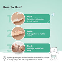 Mylo Baby Body Lotion 200ml Pack of 2 | Made Safe Certified | Dermatologically Tested | Long Lasting 24 Hours Moisturization | Soothes Dryness