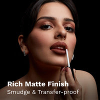 Pilgrim Liquid Matte Lipstick - Bossy Brown | Lipstick for Women with Hyaluronic Acid & Spanish Squalane | Transferproof, Long Lasting & Non Drying with Hydrating Ingredients 3gms