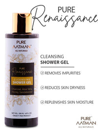 PURE AATMAN | shower gel with deep nourishment and refreshing | paraben free | sulphate free | 200ml