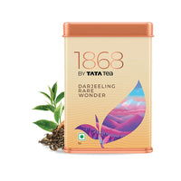 1868 by TATA Tea Darjeeling Rare Wonder, Pure Darjeeling Black Tea, Hand Rolled, Whole Loose Leaf, Second Flush, Muscatel Flavour, From House of TATA (25 Cups/50g)