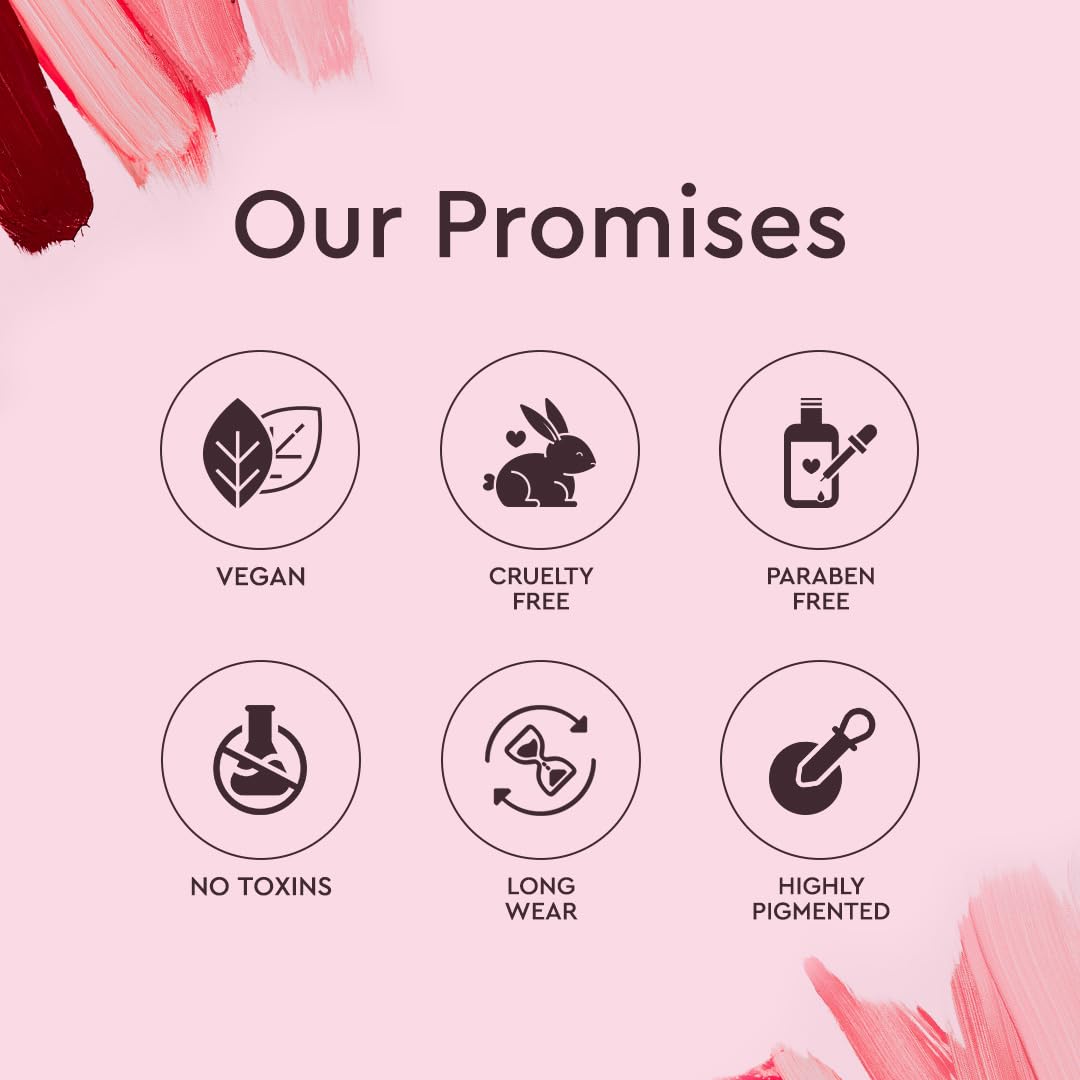 C2P Pro 6-Shade Lipstick Palette for Women (21g) – Nude Creamy Matte Lip Colors | Blusher & Contour | Waterproof, Lightweight, Long-Lasting & Hydrating Lipstick Kit (Nude Whisper)
