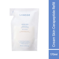 LANEIGE Cream Skin Toner & Moisturizer | Dual Function | Toner for Glowing Skin | Ceramides Moisturizer with Peptides | Boosts Skin Barrier & Lightweight | Korean Skincare | For Men and Women-Refill