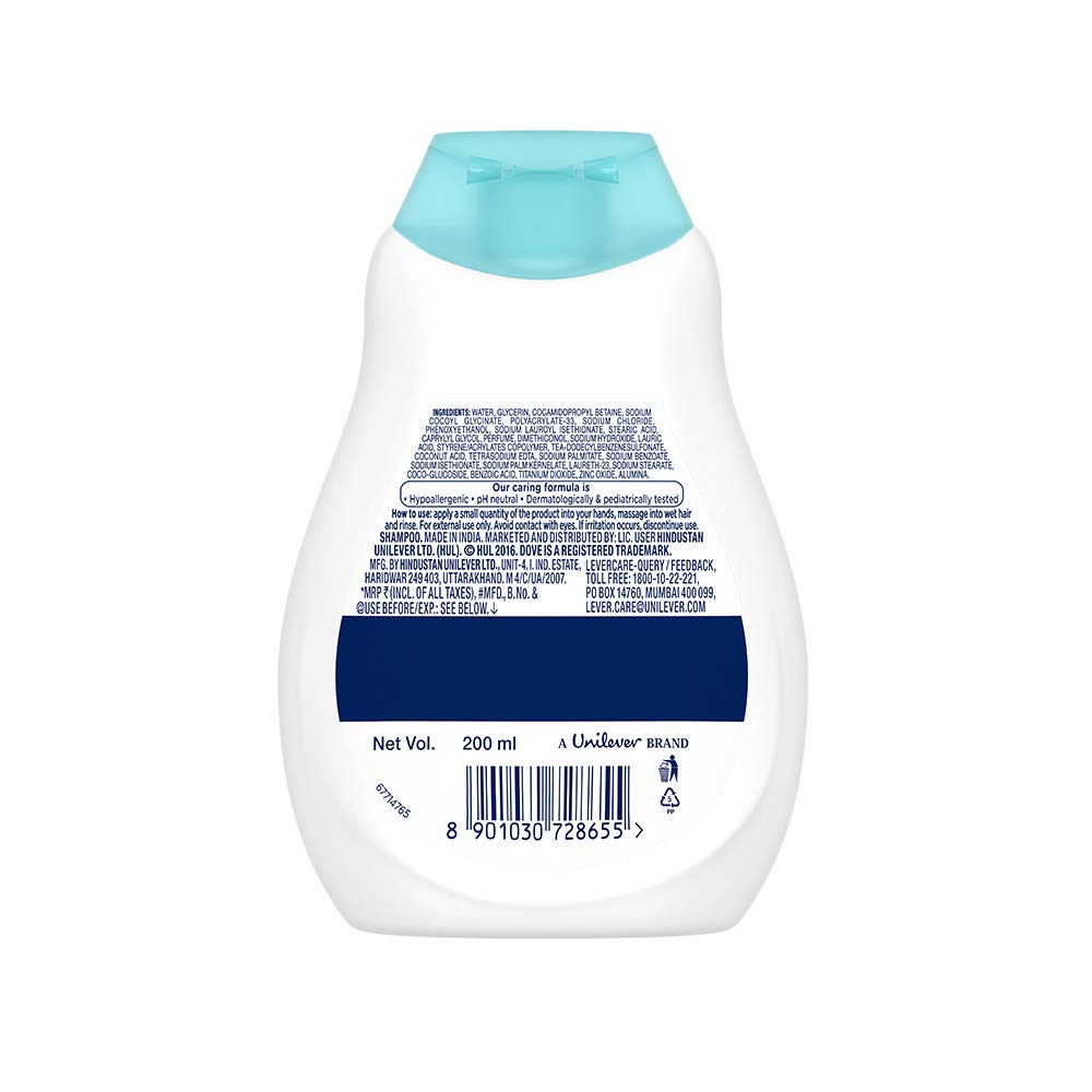 Baby Dove Rich Moisture Shampoo, 200Ml And Rich Moisture Lotion - White