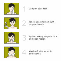 Ustraa Face Wash - Oily skin - 200g - Specially formulated for Oily Skin | With Key lime & Basil extract | Remove excess Oil & Dirt | Sulphate and Paraben Free