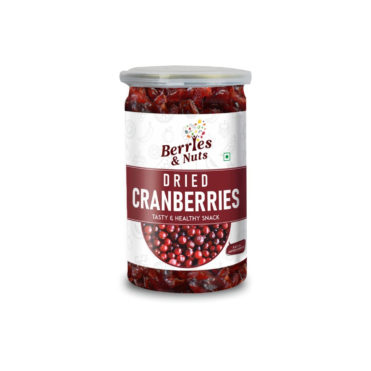 Berries And Nuts Premium Whole Dried Cranberries | Antioxidant Rich, Immunity Booster | 400 Grams | 2 Bottle of 200 Grams