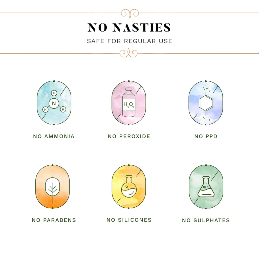 SESA 3 Step Natural Hair Colour Kit - For FIRST GREYS - 100% Organic & Ayurvedic - NO Ammonia, PPD, Peroxide