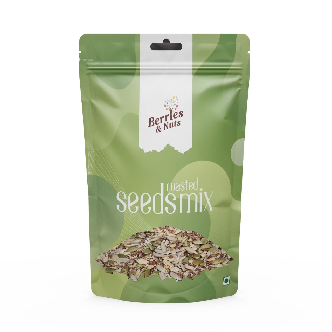 Berries And Nuts Healthy Roasted Seeds Blend | Pumpkin, Sunflower, Chia, Flax, Watermelon, Sesame Seeds | 800 Grams