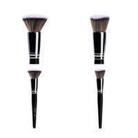 PAC Makeup Kit Foundation Brush | Synthetic Bristle Makeup brush | Face Brush for Cream, Liquid And Powder Formulation | Medium Coverage Application | Black - 1 Brush
