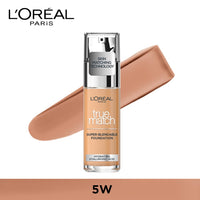 L'OREAL PARIS True Match Super Blendable Liquid Foundation With Matte, Natural Finish (Golden Sand 5D5W, 30Ml) Matte & Natural Finish - Full, Oily