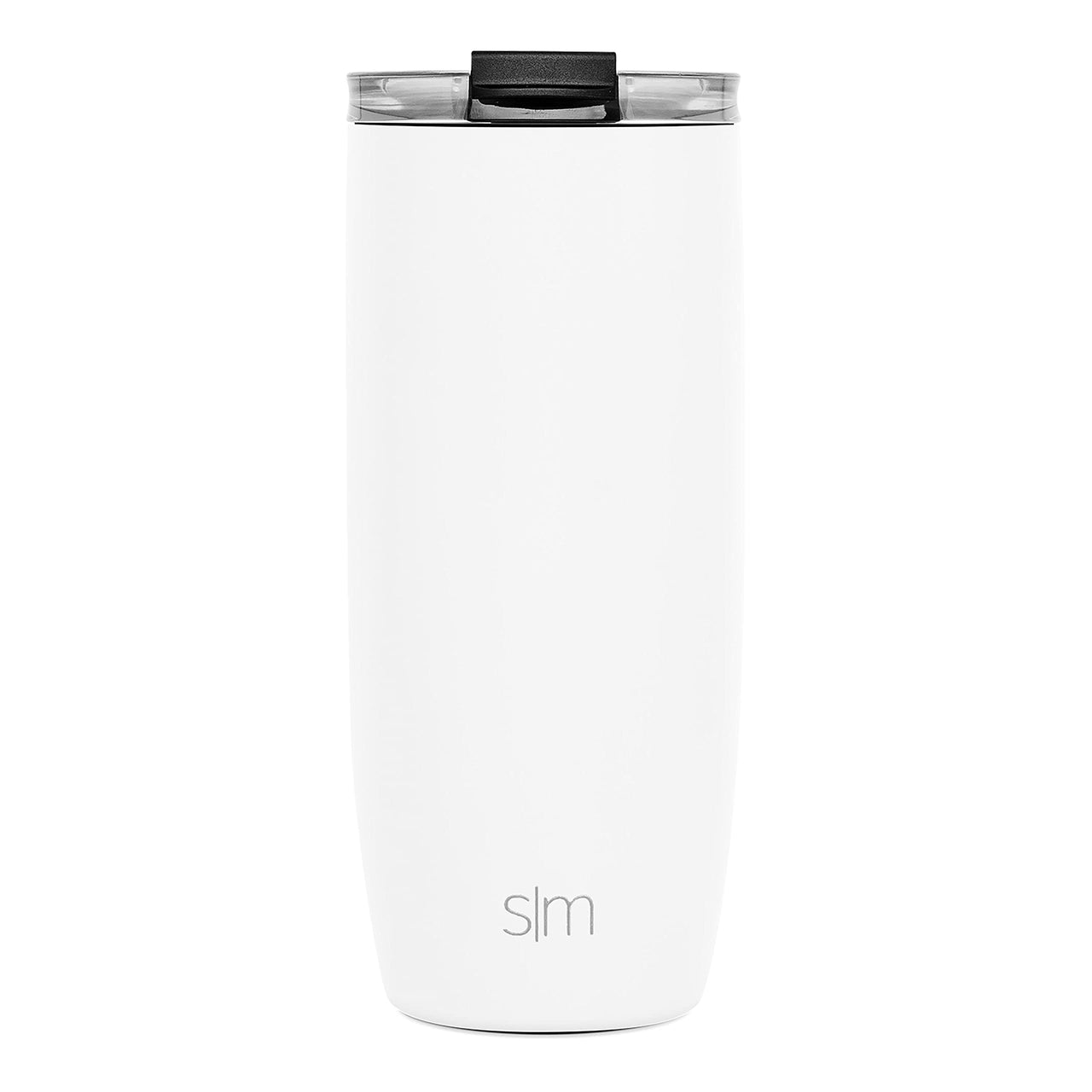 Simple Modern Travel Coffee Mug Tumbler with Flip Lid | Reusable Insulated Stainless Steel Cold Brew Iced Coffee Cup Thermos | Gifts for Women Men Him Her | Voyager Collection | 20oz | Winter White -Winter White