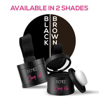 RENEE Cover-Up Hair Powder- Black, Helps Cover Grey Roots & Bald Spots Instantly, Highly Pigmented, Fuller and Denser, Long-Lasting & Matte Finish, Fine Powder for Flawless Application, 4gm