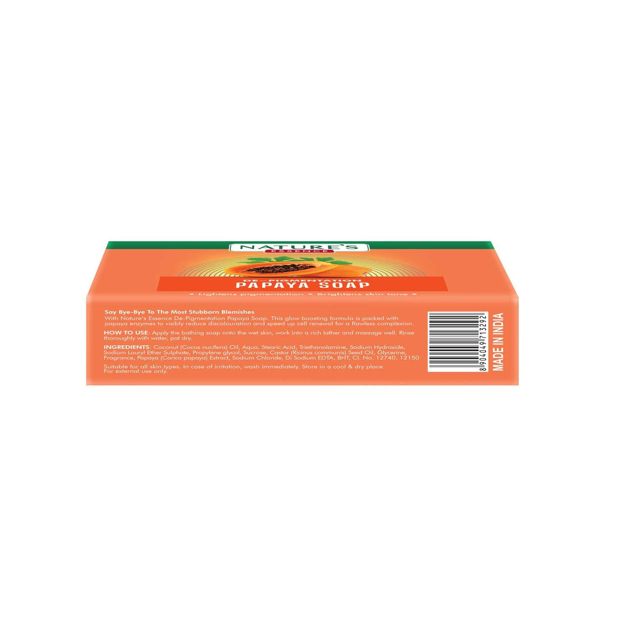Nature's Essence De-pigmentation Papaya Soap | Soap for Bath, 75g