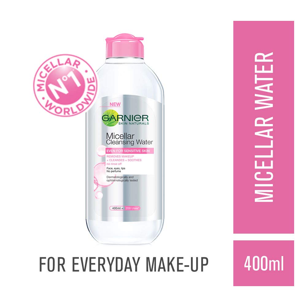 Garnier Skin Naturals Micellar Cleansing Water, 125ml+Garnier Skin Naturals Micellar Cleansing Water, 400ml
