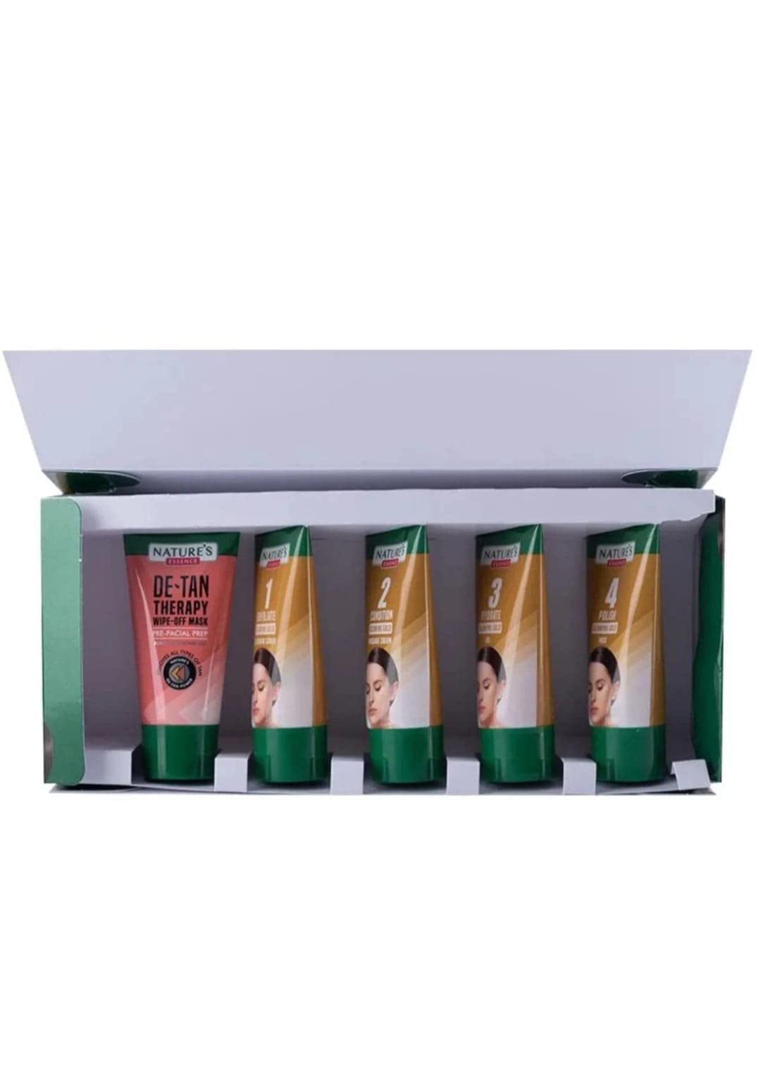 Nature's Essence Facial Kit 60Gm + 65Ml (Pack Of 5) - Face Skincare Kit