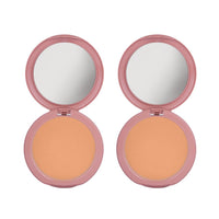 Dazller Classique Compact Powder, 9g - (Pack of 2), 8010 Dusky R1, Velvety Natural Finish, Oil-Control, Sebum Absorption Formula, No-makeup look, Emollient-rich