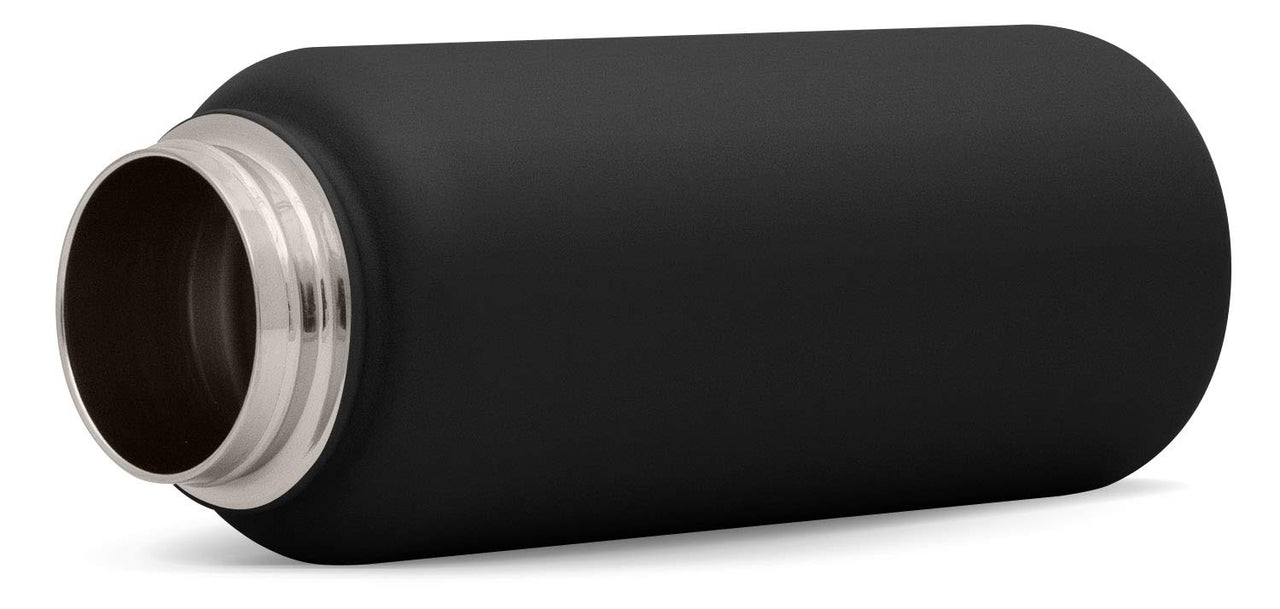 Simple Modern Water Bottle with Straw Lid Vacuum Insulated Stainless Steel Metal Thermos Bottles | Reusable Leak Proof BPA-Free Flask for Gym Sports | Summit Collection | 22oz, Midnight Black - Midnight Black