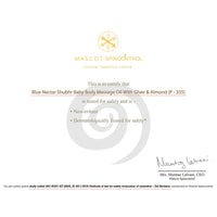 Blue Nectar Ayurvedic Baby Oil with Organic Ghee, 100% Natural Baby Massage Oil With Coconut Oil & Olive Oil | Dermatologically Tested (200ml)