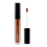 Pilgrim Liquid Matte Lipstick - Brown Mischief | Lipstick for Women with Hyaluronic Acid & Spanish Squalane | Transferproof, Long Lasting & Non Drying with Hydrating Ingredients 3gms