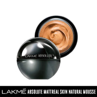 Lakmé Absolute Skin Natural Mousse, Golden Light 04, With Spf, Light Texture, Stays Upto 16 Hours, 25 g & Lakmé Absolute Blur Perfect Matte Face Primer 30 ml