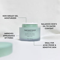 The Face Shop Tea Tree Pore Cream | Fresh Moisturizer Soothes Skin Irritation & Reduce Heat Inside Skin | Gently Removes Dead Skin & Impurities | Appropriate for Trouble Skin |50ml, K-Beauty