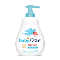 Baby Dove Rich Moisture Hair to Toe Baby Wash, 200 ml & Rich Moisture Nourishing Baby Lotion (200ml) Combo