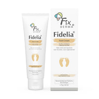 Fixderma 5% Lactic Acid, 15% Urea, 3% Glycerine Fidelia Foot Cream For Dry & Cracked Feet, Moisturizes and Soothes Feet, Heel Repair Paraben & Sulphate Free, All Skin Types 75gm