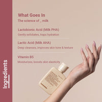 Neude Jelliciously Clean Face Wash 100ml pH 5.5 for Sensitive Skin Gel Face Cleanser with Double Milk Actives Lactobionic Acid & Lactic Acid - Deep Cleansing Brightening & Elasticity Boosting Formula