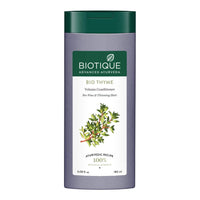 Biotique Bio Kelp Protein Shampoo for Falling Hair Intensive Hair Regrowth Treatment, 180ml & Biotique Bio Thyme Volume Conditioner for Fine and Thinning Hair, 180ml