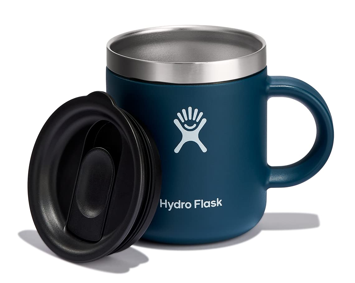 Hydro Flask Stainless Steel Mug - Insulated Travel Portable Coffee Tumbler with Handle, 6 fl oz