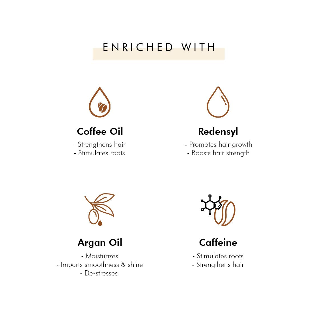 mCaffeine Coffee Hair Oil for Hair Fall & Hair Growth | Powered with Redensyl, Argan Oil & Coffee Oil for Root Stimulation & Hair Fall Control | Lightweight & Non Sticky - 200ml