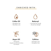 mCaffeine Coffee Hair Oil for Hair Fall & Hair Growth | Powered with Redensyl, Argan Oil & Coffee Oil for Root Stimulation & Hair Fall Control | Lightweight & Non Sticky - 200ml