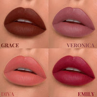 MEANT Majesty Matte Liquid Lipstick Combo - Day Dazzle (Set of 4) | Long-Lasting up to 12 hours | Enriched with Vitamin C and Jojoba Oil