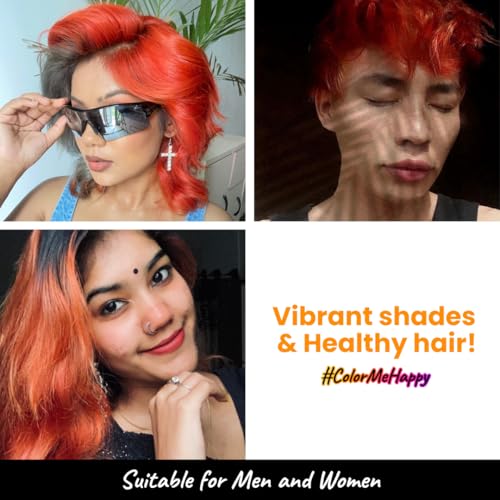 2.Oh! Italian- Orange Hair Color For Women & Men | Ammonia-Free DIY Semi Permanent Hair Color | Enriched with Argan Oil | Lasts upto 12-15 Washes
