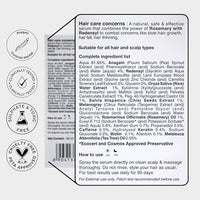 Soulflower Hair Growth Redensyl Tetragain Serum, Rosemary Oil, 3% Redensyl, 4% Anagain, Caffeine, Melanogray, Biotin, Rice Water, Anti Hair fall, Clinically Tested on Real people, Men & Women, 30ml